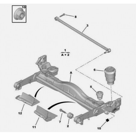 Citroen Jumpy KIT de Molas de conversão da Suspensão Pneumática 5102GP
