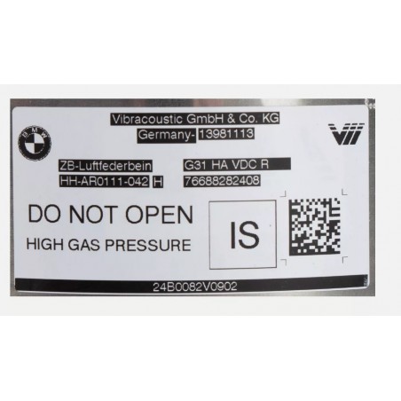 BMW SÉRIE 5 G31 Amortecedor Pneumático Traseiro Direito 37106882824