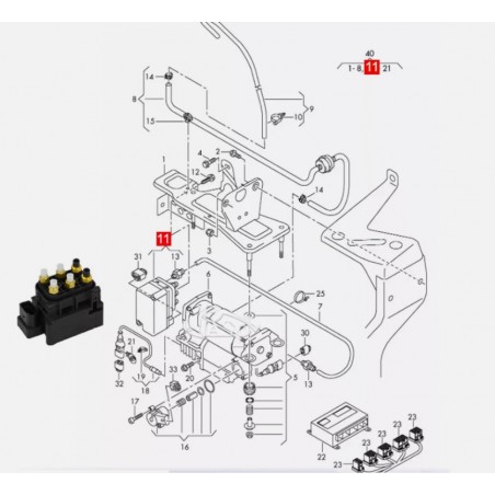 copy of Audi A6 C7 4G Compressor de suspensão pneumática 4G0616005D original Wabco